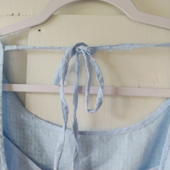 Eloquii Long Sleeve Swiss Dot Baby Doll Tiered Dress SZ 18 - Picture 12 of 14